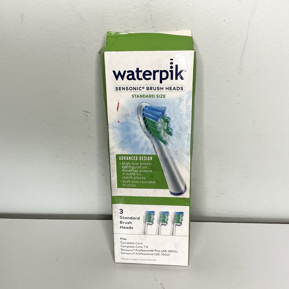 Waterpik Brand Sensonic Toothbrush‎ Standard Brush Head Replacements - 3 Count